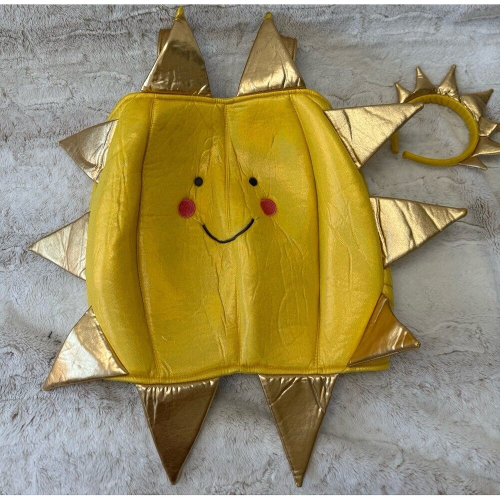 Pottery Barn Kids Smiling Sun Halloween Costume w/ Headband Size Small 4-5